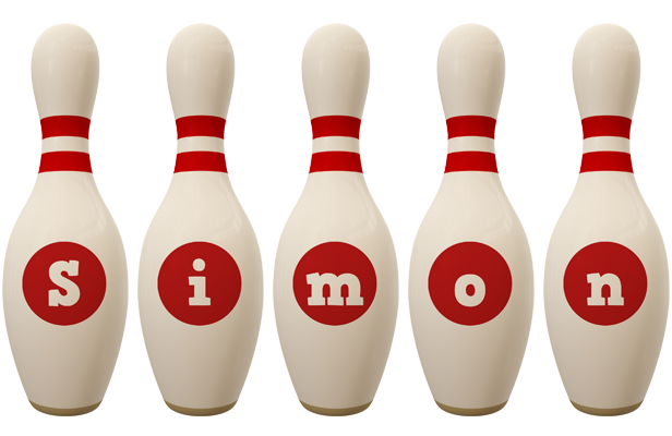 Simon bowling-pin logo