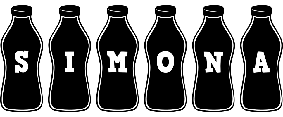 Simona bottle logo