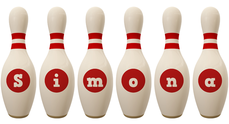 Simona bowling-pin logo