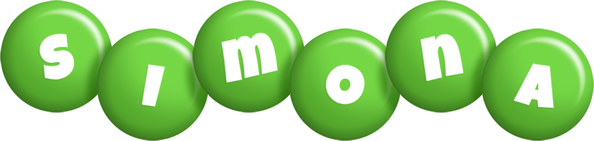 Simona candy-green logo