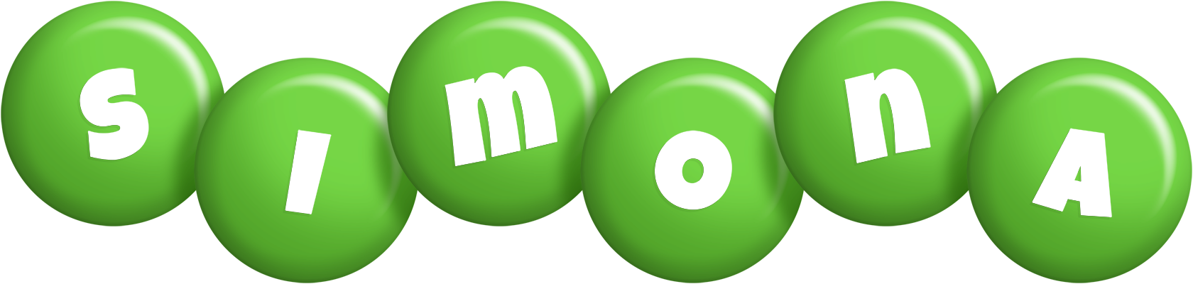 Simona candy-green logo