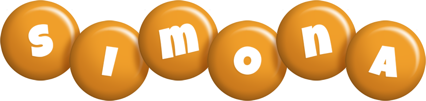 Simona candy-orange logo