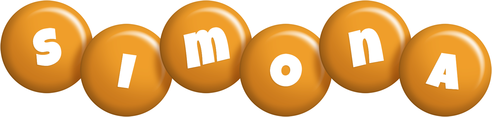 Simona candy-orange logo
