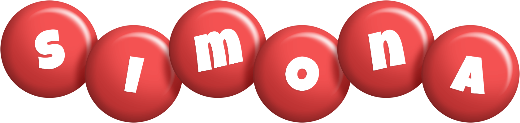 Simona candy-red logo