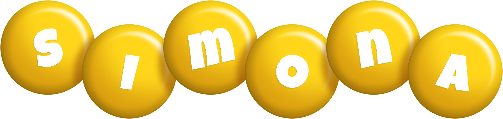 Simona candy-yellow logo