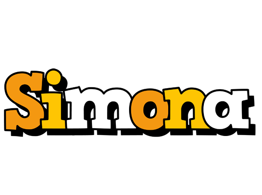 Simona cartoon logo