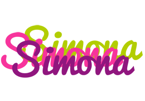 Simona flowers logo