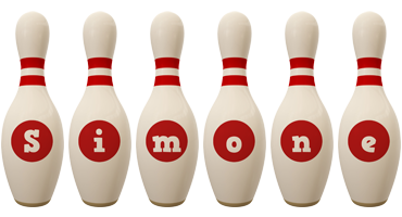 Simone bowling-pin logo