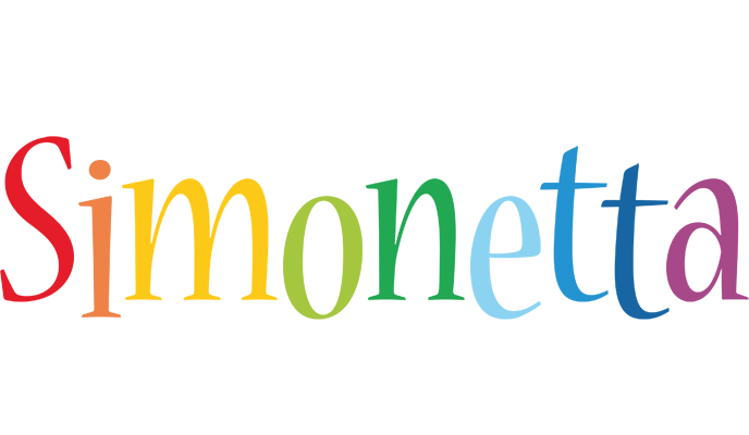 Simonetta birthday logo