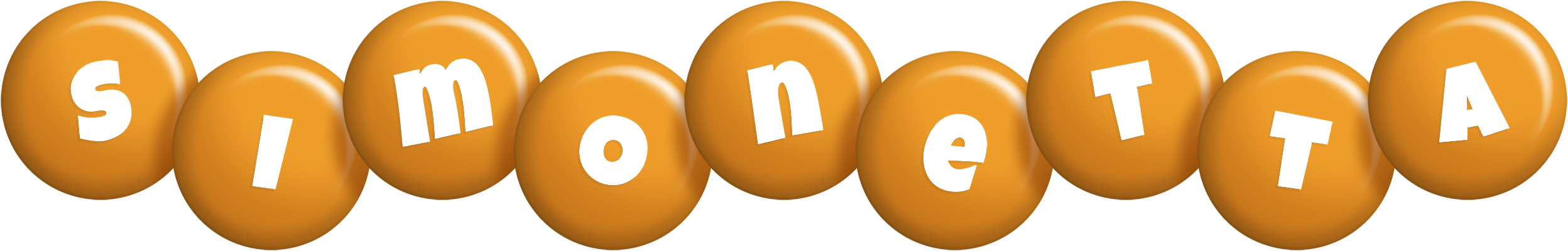 Simonetta candy-orange logo