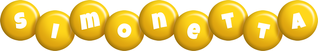 Simonetta candy-yellow logo