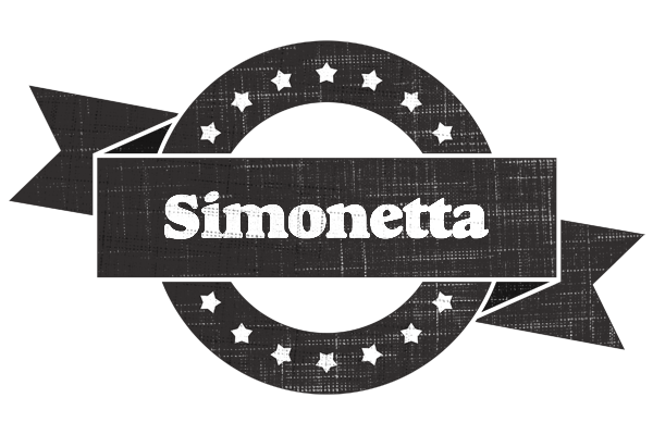 Simonetta grunge logo