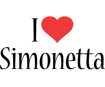 Simonetta i-love logo