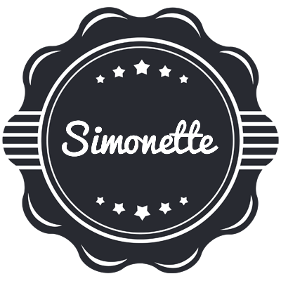 Simonette badge logo