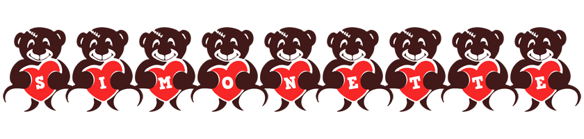 Simonette bear logo