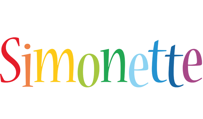 Simonette birthday logo