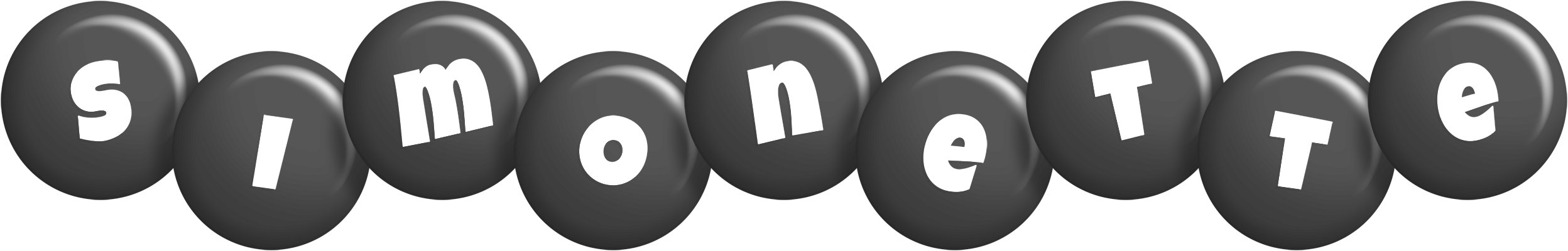 Simonette candy-black logo