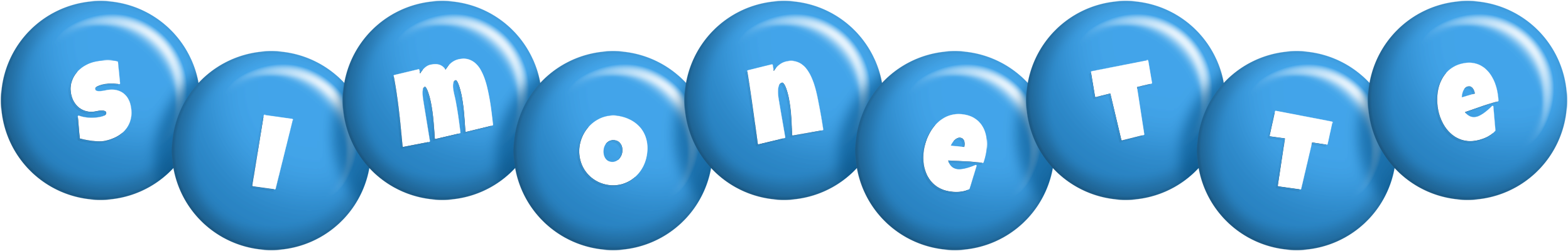 Simonette candy-blue logo