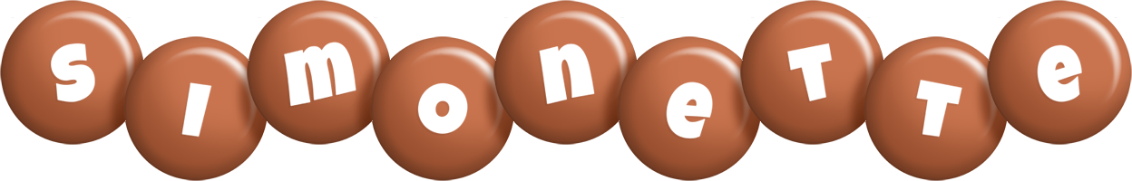 Simonette candy-brown logo