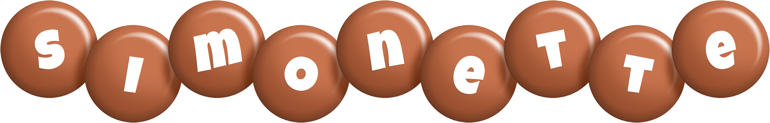 Simonette candy-brown logo