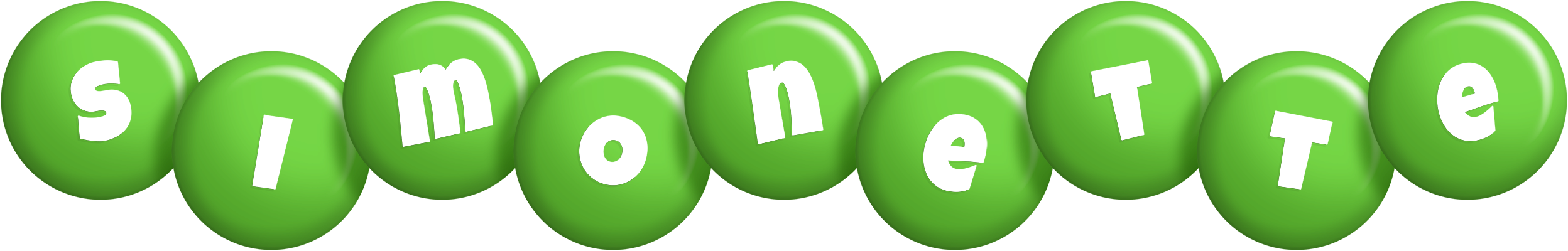 Simonette candy-green logo