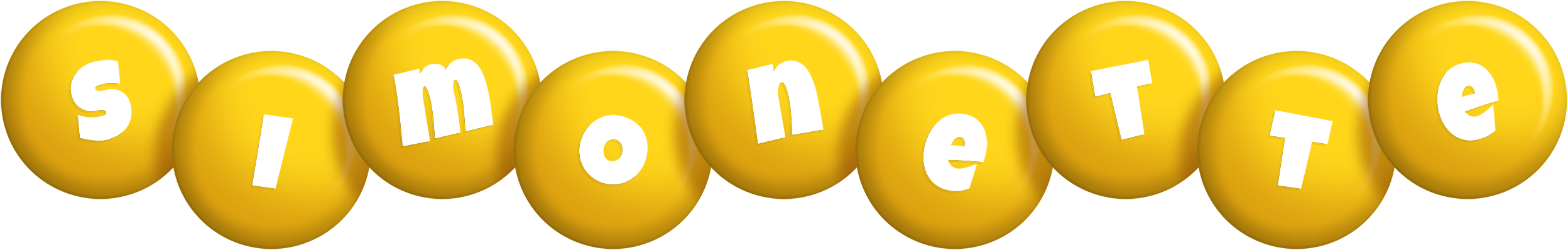 Simonette candy-yellow logo