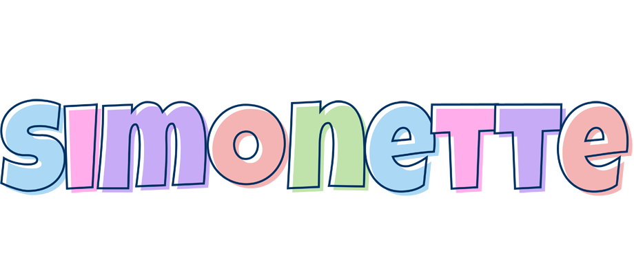 Simonette pastel logo