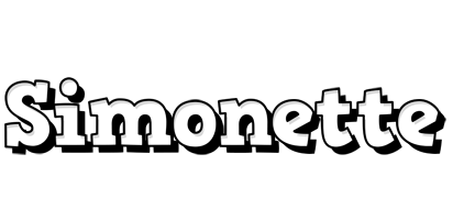 Simonette snowing logo