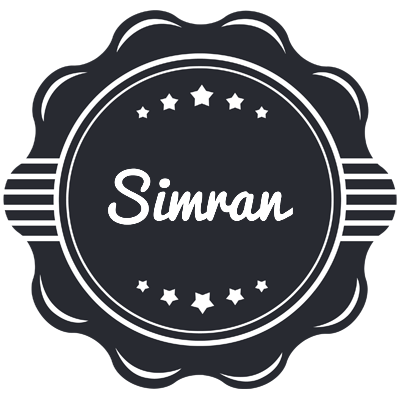 Simran badge logo