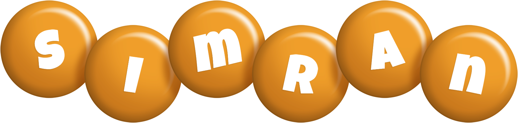 Simran candy-orange logo