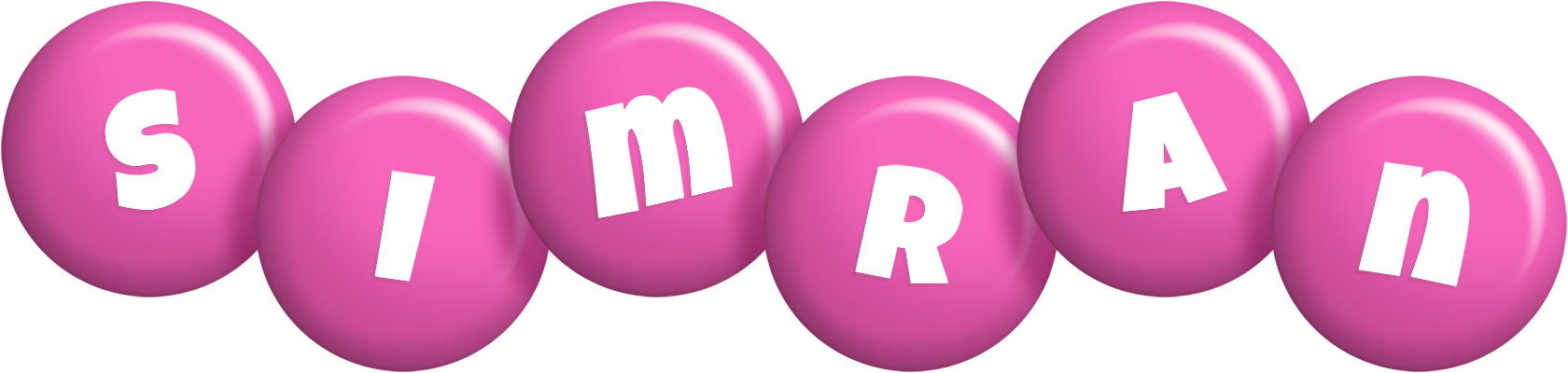Simran candy-pink logo