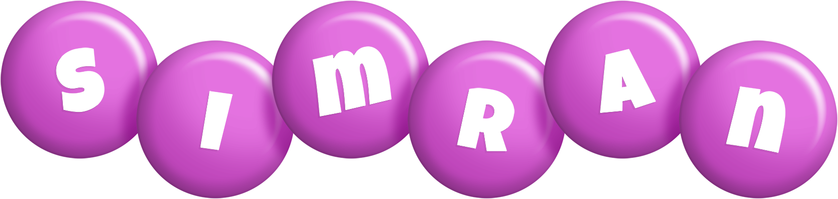 Simran candy-purple logo