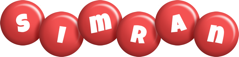 Simran candy-red logo