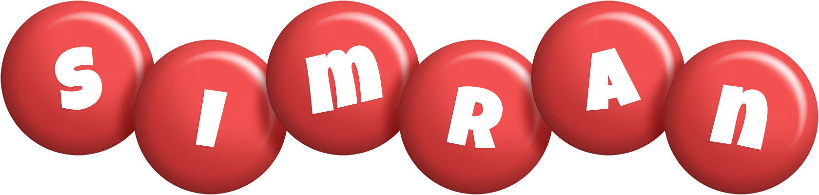 Simran candy-red logo