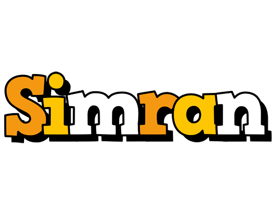 Simran cartoon logo