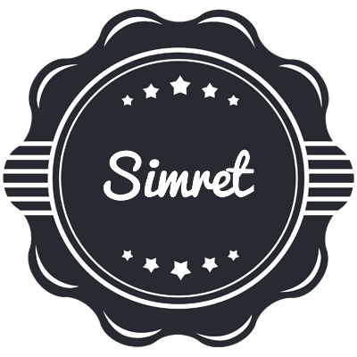 Simret badge logo