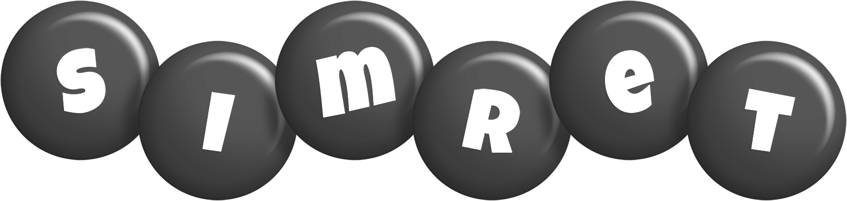 Simret candy-black logo