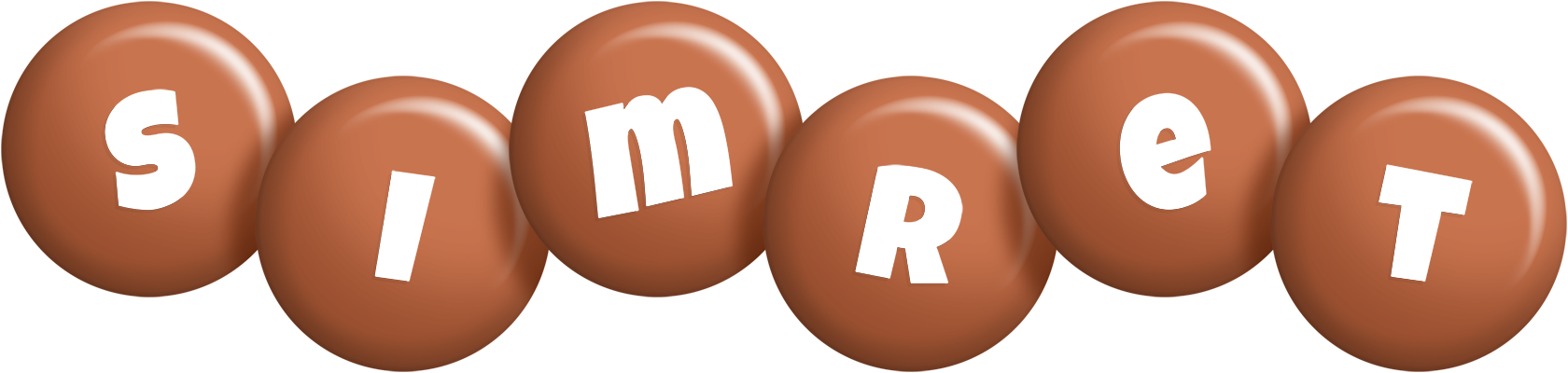 Simret candy-brown logo
