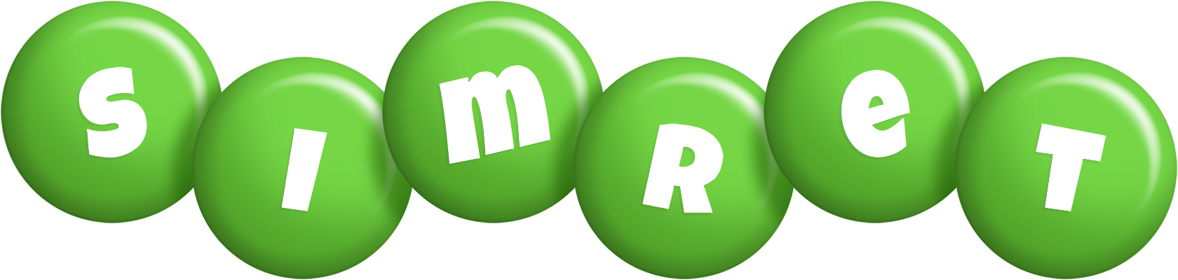 Simret candy-green logo