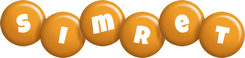 Simret candy-orange logo