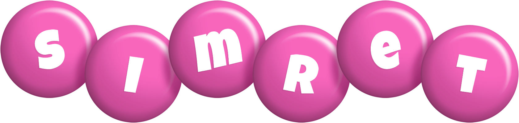 Simret candy-pink logo