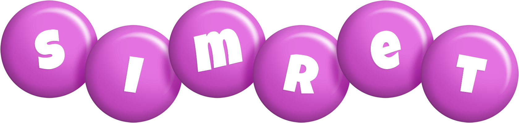 Simret candy-purple logo