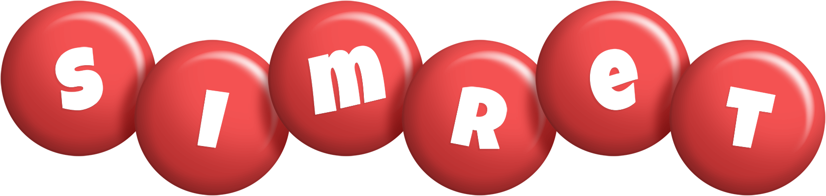 Simret candy-red logo