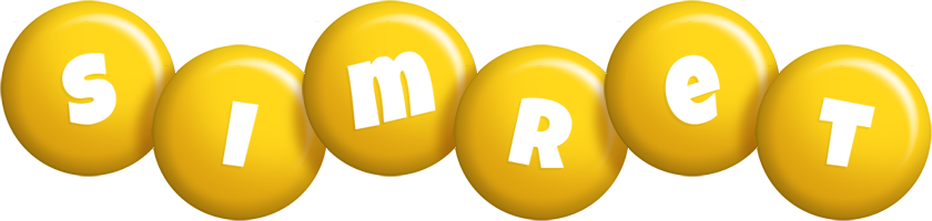 Simret candy-yellow logo