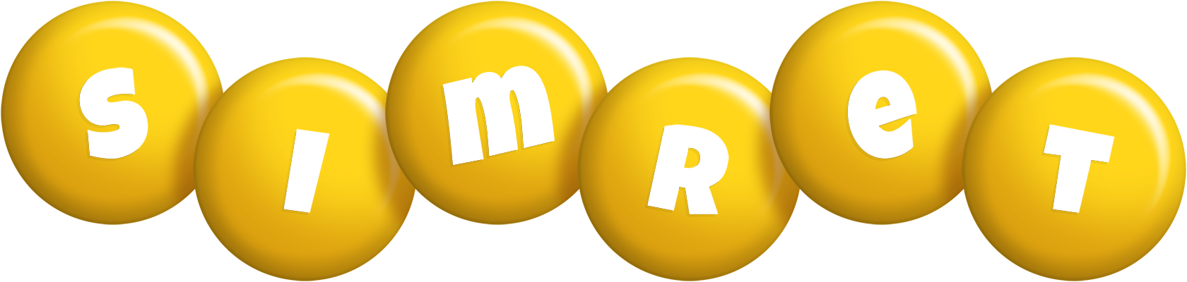 Simret candy-yellow logo