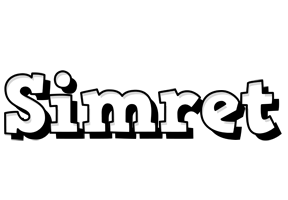 Simret snowing logo