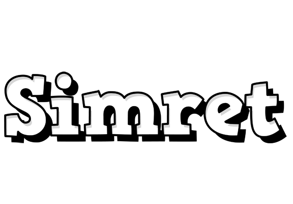 Simret snowing logo