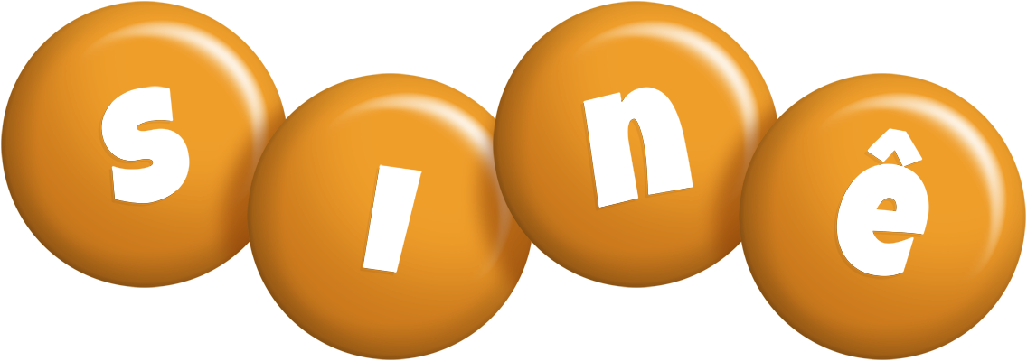 Sinê candy-orange logo