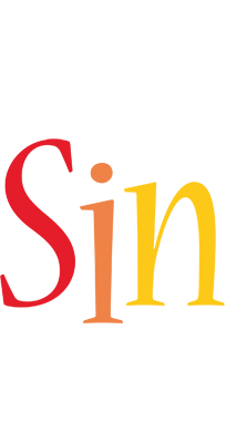 Sin birthday logo