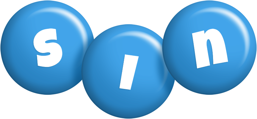 Sin candy-blue logo